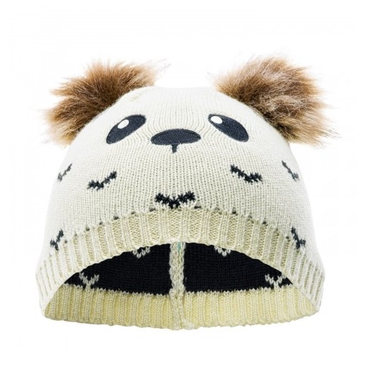 DZIECIĘCA CZAPKA ZIMOWA ANIMAL CAP KIDS 6352-BEAR HAT BEJO zielony   Iguana Sklep wyprzedaż 