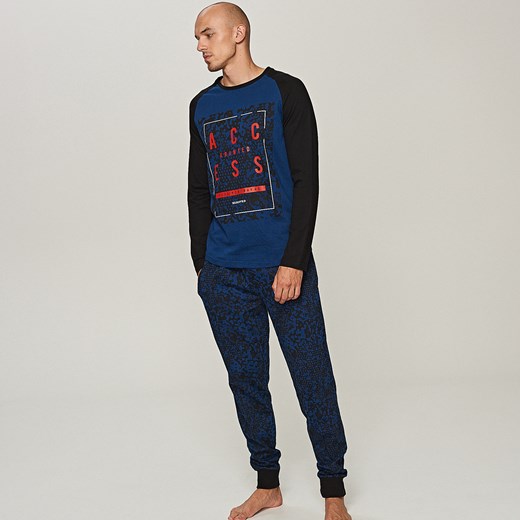 Reserved - Piżama z długimi spodniami - Niebieski  Reserved XXL 