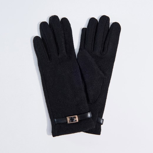 Mohito - Rękawiczki z wełną - Czarny czarny Mohito L 