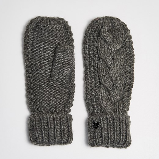 Sinsay - Ciepłe rękawiczki z jednym palcem - Szary szary Sinsay One Size 