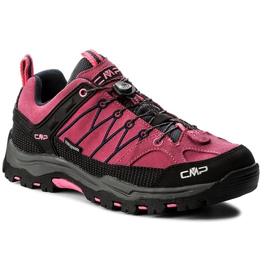 Trekkingi CMP - Kids Rigel Low Trekking Shoes Wp 3Q13244J  Pink Fluo/Asphalt 91BD fioletowy Cmp 40 eobuwie.pl