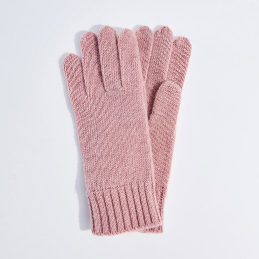 Mohito - Klasyczne wełniane rękawiczki - Różowy  Mohito L 
