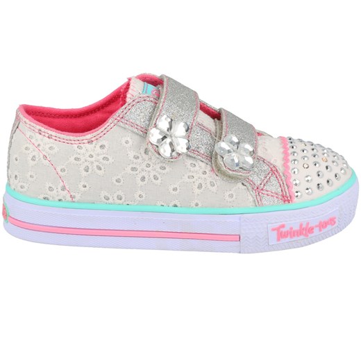 buty dziecięce Skechers trampki Świecące diody 24 szary   SMA Skechers