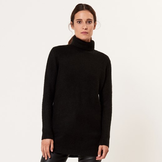 Mohito - Długi sweter z golfem - Czarny czarny Mohito L 