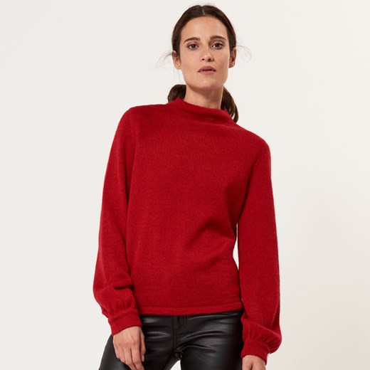 Mohito - Lekki sweter z wełną - Czerwony czerwony Mohito L 