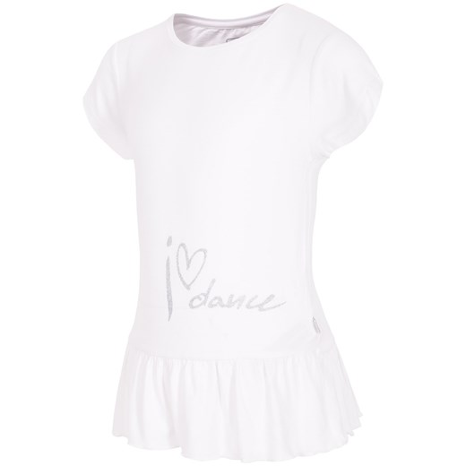 T-shirt dla małych dziewczynek JTSD302 - biały