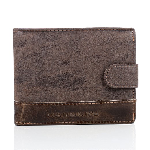 Półskórzany brązowy portfel męski GA3