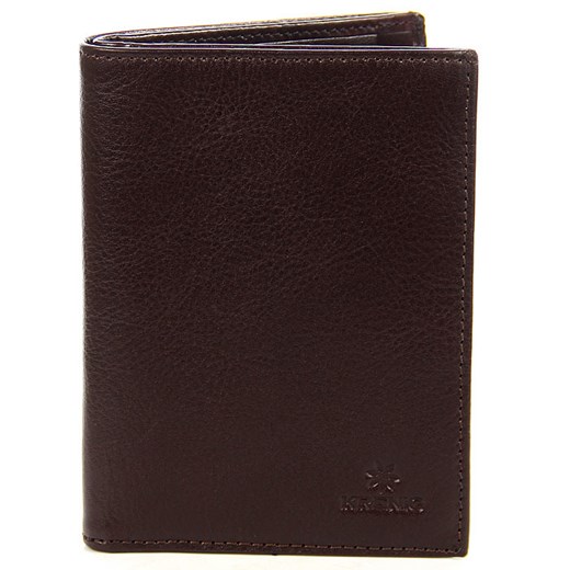 Skórzany portfel męski KRENIG Classic 12001 brązowy