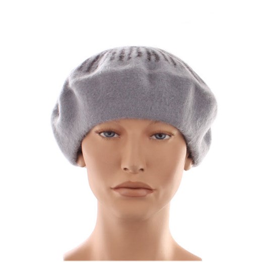 Beret Czeski TONAK 11" Wełna Angora Sierść Królicza szary pomaranczowy Tonak uniwersalny akcesoriamody