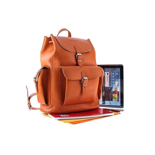 Ogromny plecak skórzany Vintage P40 COGNAC VOOC Tanie-Zakupy.com
