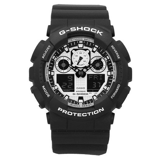 Zegarek męski CASIO GA-100BW G-shock 100BW-1AER czarny