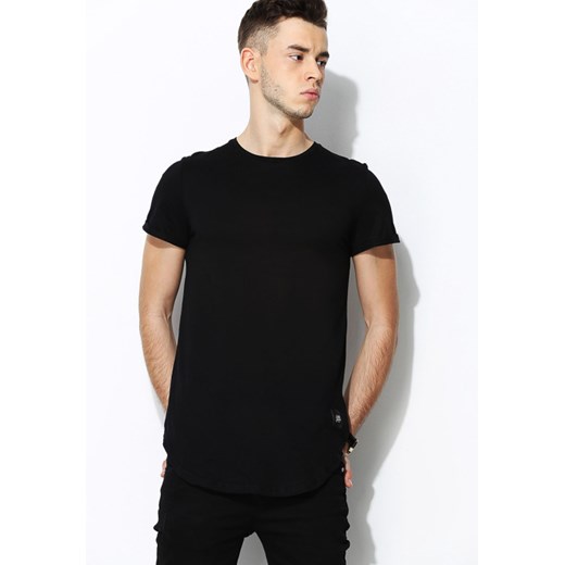 Czarna Koszulka Efficiency czarny  XL wyprzedaż Born2be Odzież 
