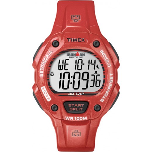 T5K686 - Zegarek Męski Damski TIMEX z kolekcji Ironman 30-Lap T5K686 Timex czerwony  wyprzedaż otozegarki 
