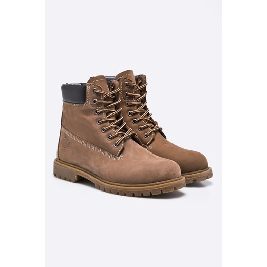 Beżowe buty zimowe męskie Dickies skórzane