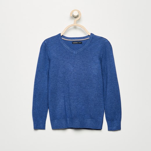 Reserved - Sweter o klasycznym kroju - Niebieski Reserved niebieski 104 