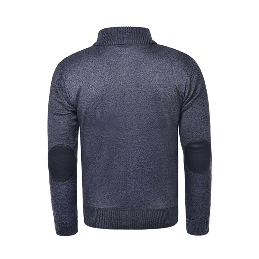 Sweter męski rozpinany bm-6038 - antracytowy Risardi M