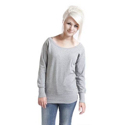 Urban Classics - Ladies Wideneck Crewneck - Bluza - odcienie szarego