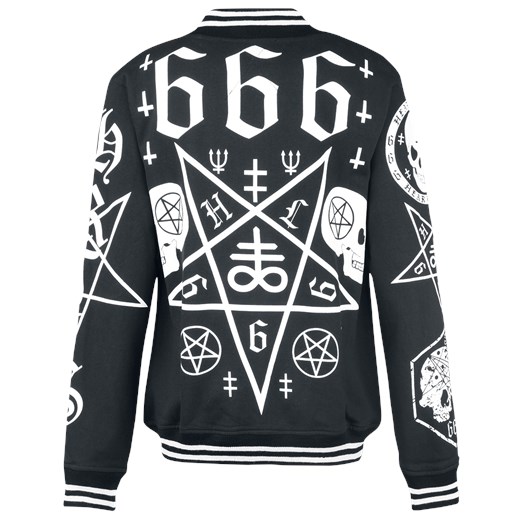 Heartless Triple Six College Jacket czarny