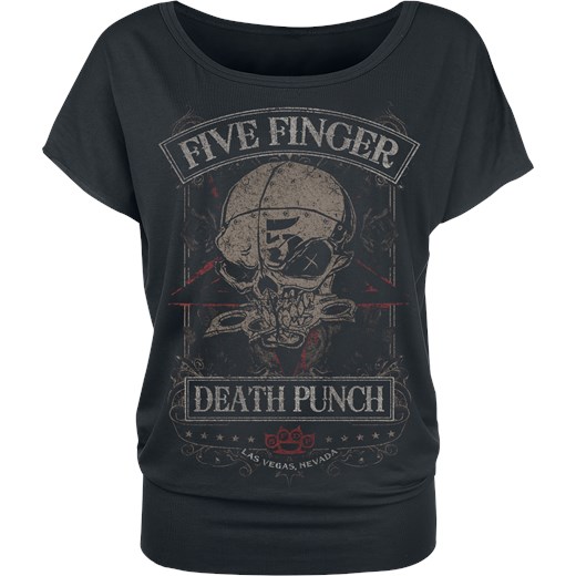 Five Finger Death Punch Wicked Koszulka damska czarny szary Five Finger Death Punch XXL EMP