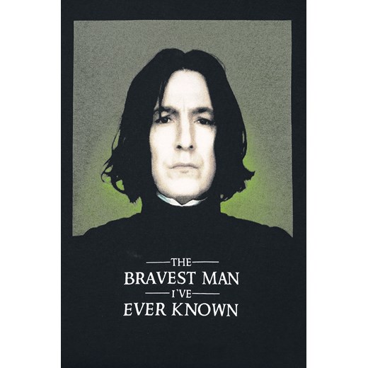 Harry Potter Snape The Bravest Man Koszulka damska czarny czarny Harry Potter S EMP
