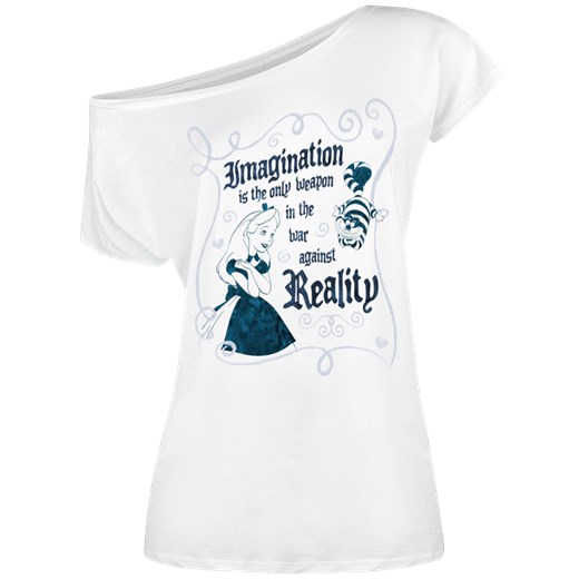 Alicja w Krainie Czarów Imagination Koszulka damska biały Alicja W Krainie Czarów bialy S EMP