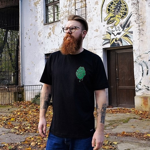 AleBrowar jestemhopheadem koszulka męska nadruk zielony  brazowy S CraftJungle.pl