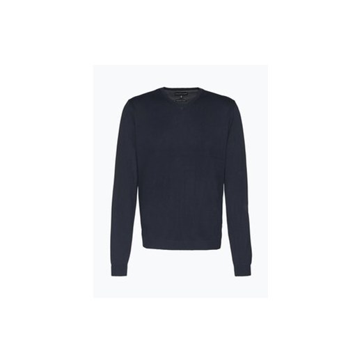 Finshley & Harding - Sweter męski z dodatkiem kaszmiru, niebieski czarny Finshley & Harding XL vangraaf