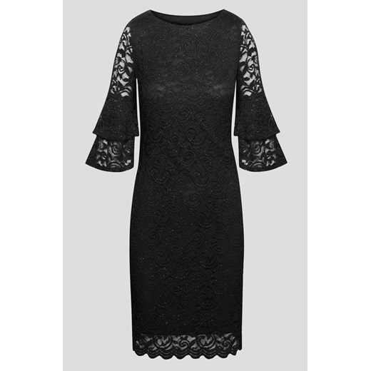 Koronkowa sukienka z rozkloszowanymi rękawami ORSAY czarny 36 orsay.com