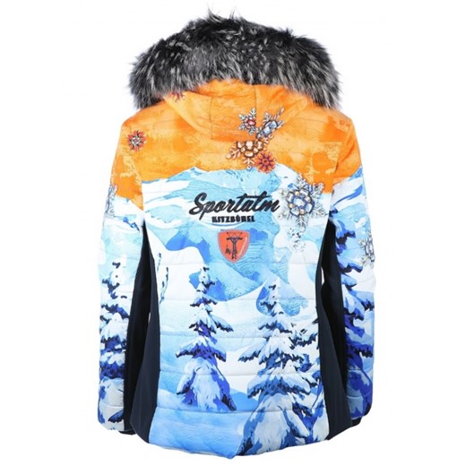 SPORTALM - kurtka narciarska CENIS niebieska zolty Sportalm 38 luxury-fashion.pl