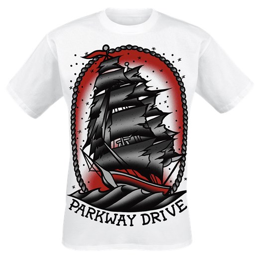 Parkway Drive Ship T-Shirt biały Parkway Drive  L EMP