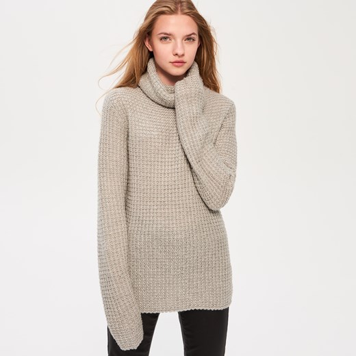 Sinsay - Ladies` sweater - Szary bezowy Sinsay XL 