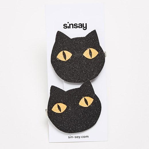 Sinsay - Spinki do włosów - Czarny Sinsay szary One Size 