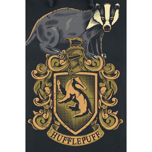 Harry Potter Hufflepuff Bluza z kapturem damska czarny Harry Potter  L EMP
