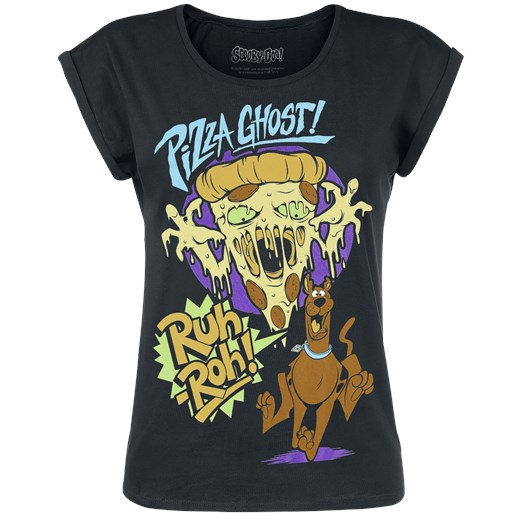 Scooby-Doo Pizza Ghost Koszulka damska czarny  Scooby-Doo M EMP