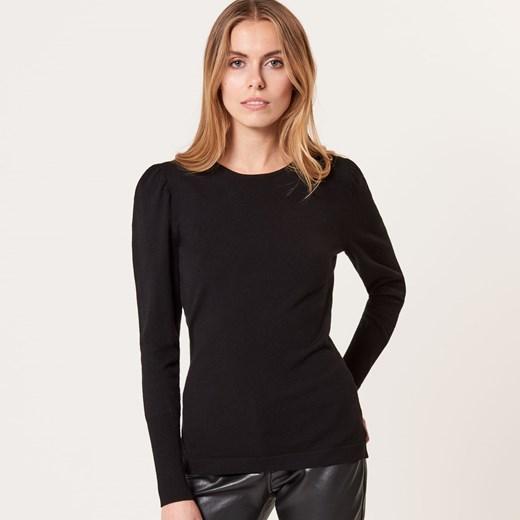 Mohito - Klasyczny sweter z bufiastymi ramionami - Czarny Mohito czarny S 