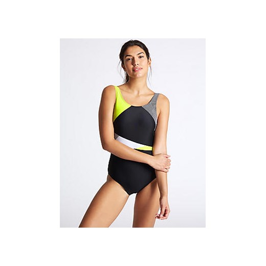 Secret Slimming™ Colour Block Sculpt Swimsuit   Marks & Spencer  Marks&Spencer