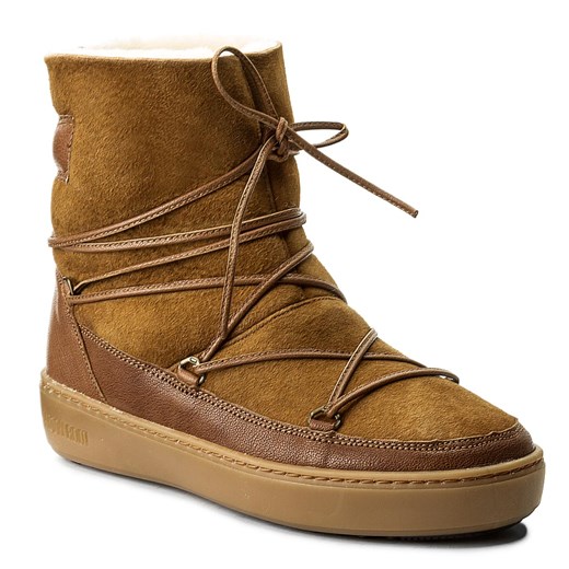 Śniegowce MOON BOOT - Pulse Low Shearling 24102700002 Whisky Moon Boot brazowy 36 eobuwie.pl