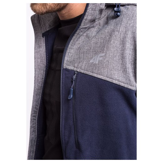 Polar męski ze wstawką softshell PLM003 4F 4F szary XXL ABA Sport