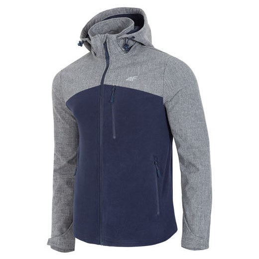 Polar męski ze wstawką softshell PLM003 4F szary 4F S ABA Sport