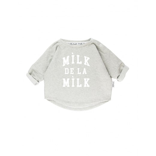 BLUZA "MILK DE LA MILK" szary  86/92 i love milk