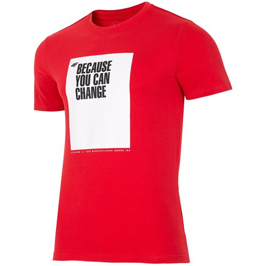 T-shirt męski TSM259z - czerwony 4F   