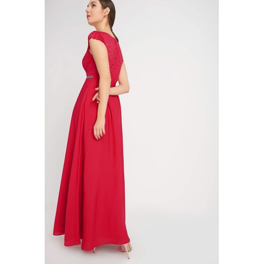 Sukienka maxi z ozdobnym pasem czerwony ORSAY 40 orsay.com