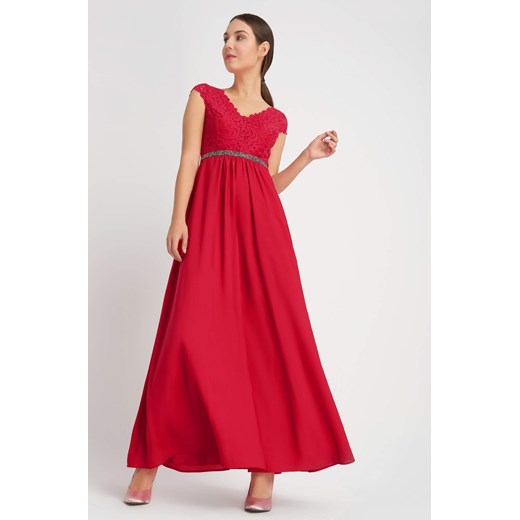 Sukienka maxi z ozdobnym pasem ORSAY czerwony 44 orsay.com