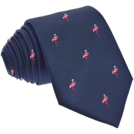 Krawat jedwabny – flamingi