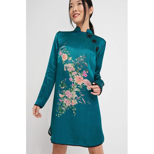 Sukienka w azjatyckim stylu ORSAY zielony 40 orsay.com