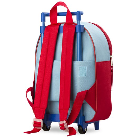 Dziecięcy plecak na kółkach, walizeczka do przedszkola lub na wycieczkę, infinity - czerwono-niebieski
