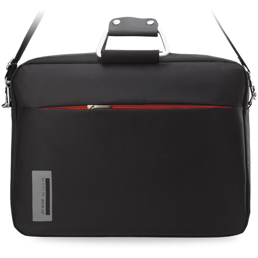 Praktyczna teczka torba na laptopa wyjątkowy design - czarny