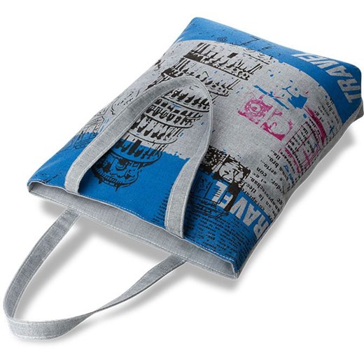 Eko torba płócienna nadruk "sweet baby" na zakupy - biała  niebieski  world-style.pl