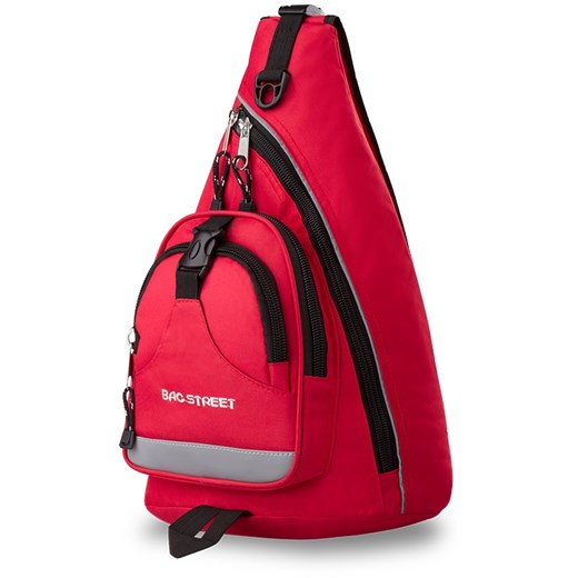 Sportowy plecak na 1 ramię bag street - czerwony