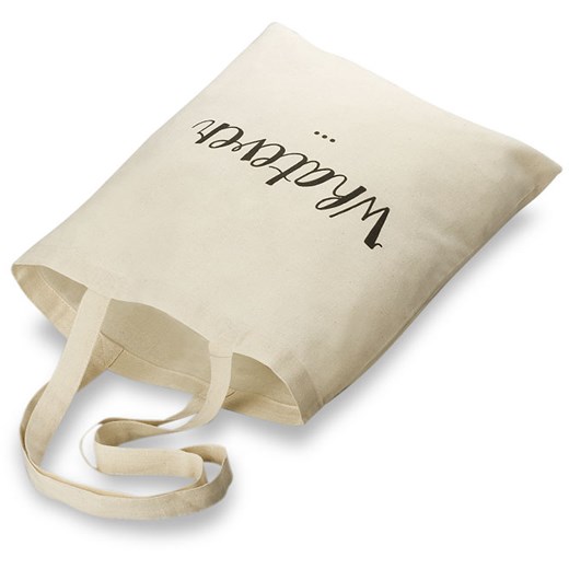 Torba shopperbag eko torba bawełniana z nadrukiem na zakupy- cake  bezowy  world-style.pl